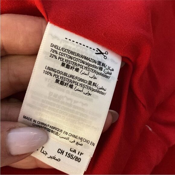 Juicy Couture Red Puffer Jacket Stand-Up Collar Cropped, XS - Picture 13 of 13